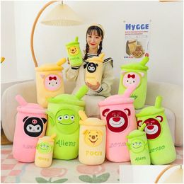 Valentines Day Cute And Creative Milk Tea Cup P Toy Girl Pillow Childrens Cartoon Doll Birthday Gift Factory Wholesale In Drop Deliv Dhgxn