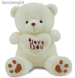 Stuffed Plush Animals 50/70 CM I Love You Teddy Bear Large Stuffed Plush Toy Holding LOVE Heart Soft Gift for Valentine Day Girls' Birthday