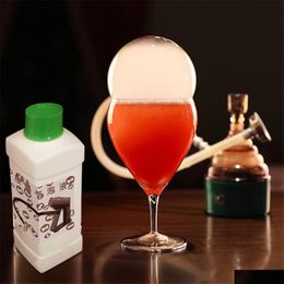Wine Glasses Cocktail Smoker Durable Portable Molecar Bubble Water Sprayer Smoked Scent Maker For Bar Kitchen 230225 Drop Delivery Dh5Ze