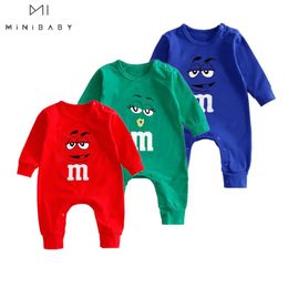 Baby Boys Clothes Romper Spring born Girls Clothing Cotton Long Sleeve Infants Cartoon Pajamas 024m Christmas Jumpsuit 240116
