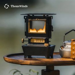 Thous Winds Firedance Oil Lamp Stove Portable Outdoor Camping Lantern Emotion Retro Lights for Picnic Backpack Camping Supplies 240116