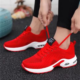 Women Platform Sneakers 2023 Red Height Increasing Sport Casual Running Shoes Femme Spring Air Cushion NonSlip Feminino Zapatos 240115