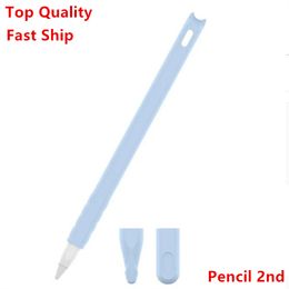 Silikonowy ołówek jabłkowy 2. obudowa generowania TPU ochronne dla Apple iPad Pro 12 11 12,9 10.2 Mini6 Air4 7th 8th