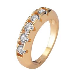 Wedding Rings 14K Gold Diamond Ring For Women To Join Party Gemstone De Wedding Diamante Engagement Jewelry Fashion 1356 Q2 Drop Deli Dhg5Z