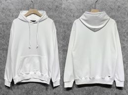 White Sweatshirt Hoodie Pullover Long Sleeve Mens Women Cotton Jersey Hoodies Jacket Winter S-XXL