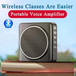 Radio Wireless Bluetooth Speaker Portable Voice Amplifier with Microphone Headset Guide Microphone Teacher Support Fm Radio