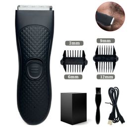 Professional Trimmer for Intimate Areas -Groin Chest Balls Bikini and Pubic Hair Removal Sensitive Area Trimmer Men's Grooming 240115