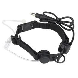 Talkie Mic Tactical Throat Microphone Air Tube Headset Tactical Walkie Talkie Accessories Compatible with U94 Tci Ptt