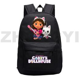 Bags Sac A Dos Gabby Cats Anime Schoolbag Kids Harajuku Backpackr Gabby's Dollhouse Back To School Bags for Teenager Girls Bookbag