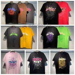 Men's T-shirts Spider 555 Shirt Short Sleeve Tee Men Women Designer Streetwear Hip Hop Fashion t Sp5der 555555 OMBN