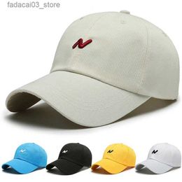 Ball Caps Spring and autumn new polyester cotton embroidered baseball cap men's and women's outdoor sun protection hat student soft top yo Q240116
