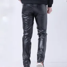 Men's Pants Clubwear Pant Leather Jeans Men Get Ready For The Nightlife With These Mens Nightclub Slim Fit Trousers