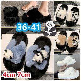 Designer sandals fur slippers sliders womans mans sandal warm room shoe casual 4-7cm white green fashion indoors beach slipper sizes 36-41