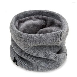 Scarves Neck Warmer Knitted Skating Thick Winter Sport Scarf Warm Wool Fur Cold-proof Collar Women Men Fashion