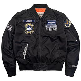 Hip Hop Bomber Baseball Jackets for Men Plus Size 6XL Embroidery Spring Autumn Military Motorcycle Ma1 Male 240115