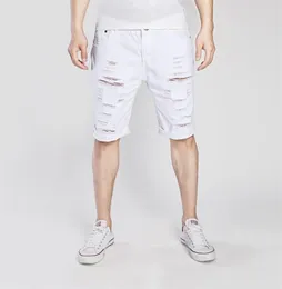 Men's Shorts Fashionable Casual Denim Pants Summer Hole Making Old Washing