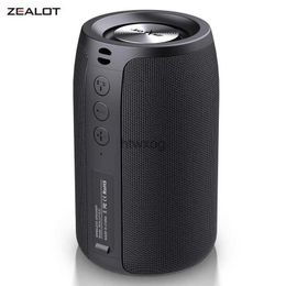 Portable Speakers ZEALOT S32 Portable Bluetooth Speaker Outdoor Waterproof Wireless TWS Mini Column Box Speaker Support TF card Stereo 3D Hi-Fi YQ240116