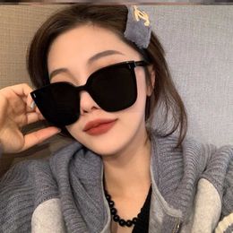 Polarising glasses sunglasses for women 2024 new western-style sunshade box plain Coloured mirror popular on the internet summer editionUU58