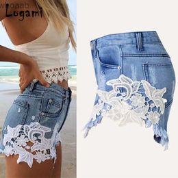 Women's Jeans High Waisted Denim Shorts Summer Womens Lace Shorts Ripped Ladies Sexy Jeans Shorts YQ240116