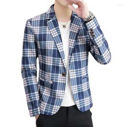 Men's Suits 2024 High Quality Korean Version Of Fashion Handsome Slim Personality Plankton Trend Print Leisure Blazers M-3XL