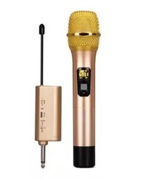 Microphones Professional Wireless Microphone System with Receiver Uhf Handheld Microphone Speaker Karaoke Conference Microphone Receiver