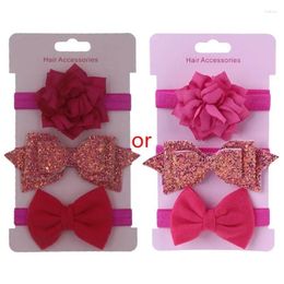 Hair Accessories 3pcs/set Delicate Ties Elastic Headband Bowknots Women Rope Dropship