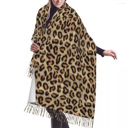 Scarves LEOPARD Women Sacrf Brand Cashmere Winter Scarf Animal Designer Spring Blanket Ladies Drop