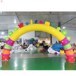 6x4m 19.7x13.2ft Free Air Ship Outdoor Activities Birthday party event welcome arch inflatable archway for wedding stage decoration