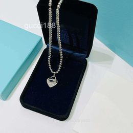 Luxury Popular Pendant Jewellery Simple Stars Moon Lover Women and Man Alloy Long Heart Round Necklace Festival Best Gift with Box SKB2