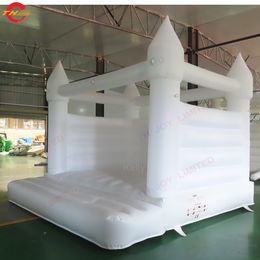 13.2ft free door ship portable inflatable wedding bouncer white bounce house for birthday party rental
