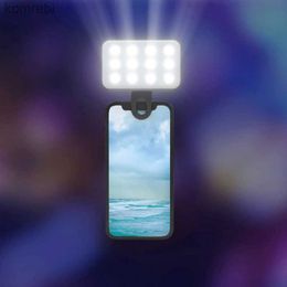 Selfie Lights Portable Mini Selfie Fill Light USB Rechargeable 3 Modes Adjustable Brightness Clip On For Phone Laptop Tablet Meeting Make UpL240116