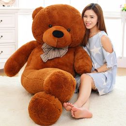 Tamanho real urso de pelúcia brinquedos de pelúcia 180cm gigante macio animais de pelúcia bonecas grandes peluches peluches presente natal bj