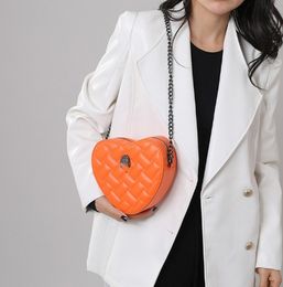 High-end handbags heart shaped handbag bags leather London Women Man Mini Shoulder bag metal sign pochette crossbody chain Bags