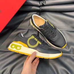 Marcas famosas tênis perfurados sapatos masculinos camurça de cano baixo granulado bezerro Gancini formadores Gancio desportivo chique vibração casual caminhada 1.9 09