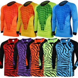 Padding soccer goalkeeper jerseys shirts men's survetement football training jersey suit sports custom goal keeper uniforms 240116