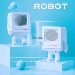 Portable Speakers Robot Wireless Mini Bluetooth Speaker TWS Stereo Outdoor Portable Subwoofer Mobile Phone Music Centre Sound Small Speakers Box YQ240116