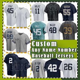 2 Derek Jeter 99 Aaron Judge Baseball Jerseys 45 Gerrit Cole 22 Juan Soto 11 Anthony Volpe 3 Babe Ruth Mantle Yankees Anthony Rizzo Giancarlo Stanton DJ LeMahieu