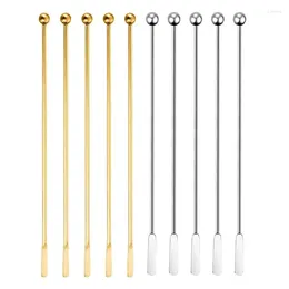 Forks Stainless Steel Cocktail Stick Reusable Drink Picks Toothpicks Stirring Tool For Drinks Milk Whiskey Cocktails Juice