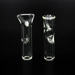 Cigarette Philtre tube Glass Tip Holder Smoking Mouth Tips Flat For Hookahs Dry Herb Rolling Paper