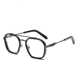 2024 Luxury Designer CH Sunglasses for Men Women Chromes Glasses Frames New Male Polygonal Plate Titanium Flat Myopia Female Heart Eyeglass Frame Man Eyewear 65D9