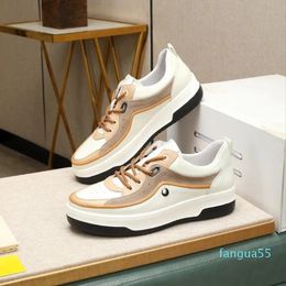 Men Sneaker Boot Fashion Men Shoes Luxembourg Iridescent Sneakers High Top Runner Flat Trainers Real Leather