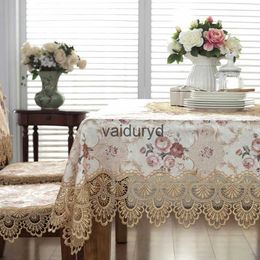 Table Cloth Tablecloth Rectangle Europe Embroidered Table Dining Table Cover Elegant Round Table Cloth Flower Lace Dressing Tv Dust Covervaiduryd