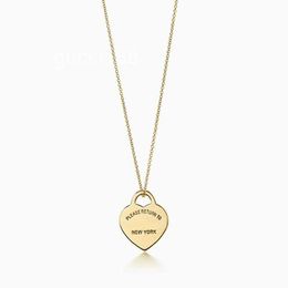 Classic Fashion High Grade Stainless Steel Heart Pendant Necklace S925 Silver Love Women Diy Jewellery Gift with Box J4P0