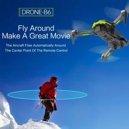 2.4G Optical Flow GPS Brushless Folding Drone With Dual Lens,Professional Aerial Camera Small Size With Steering Gear Head,GSP One-button Return, Out-of-control Return