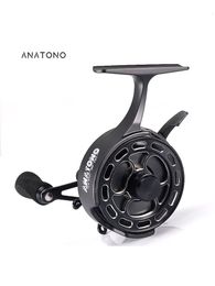 ANATONO Ice Fishing Reel Inline Ice Reel Innovative Structure Design Magnetic Drop System Ice Fishing Reel No line Twist La 240116