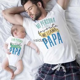 Family Matching Outfits My Favourite Person Is Called My Dad Family Matng Clothes Dad T Shirt Infant Bodysuit Daddy Baby Fathers Day Birthday Outfit H240508