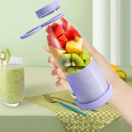 350ml Portable Electric Fruit Juicer USB Rechargeable Smoothie Blender Machine Mini Mixer Cup Juicing Kitchen 240116