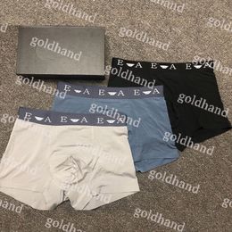 Fashion Mens Boxer Shorts Designer Breathable Underpants Brand Letter Printed Underewear With Box