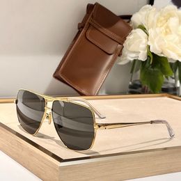 designer sunglasses women and Men 40246 Fashion Metal Arc de Triomphe Trendy Elegant Classic Stylish Style Anti-Ultraviolet Retro Plate Oval Full Frame Random Box