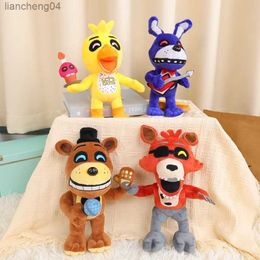 Plush Dolls 1/4Pcs Five Night At Fredde Fnaf Cute Plush Toys Game Doll Bear Foxy Wolf Cartoon Stuffed Dolls Freddy Toys For Children Gifts